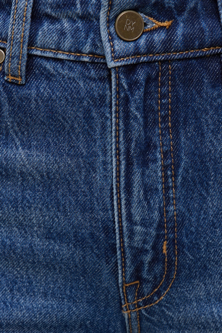 Jean Heidi à taille haute et jambe large
