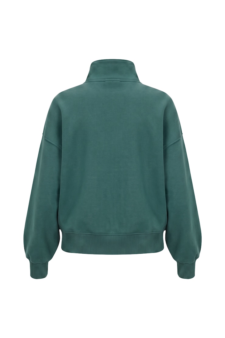 UltraFleece Half Zip Sweatshirt, Teal Temptation, large
