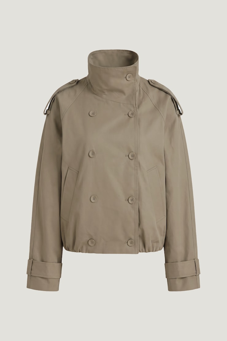 Siena Trench Bomber Jacket Desert Taupe Beige large