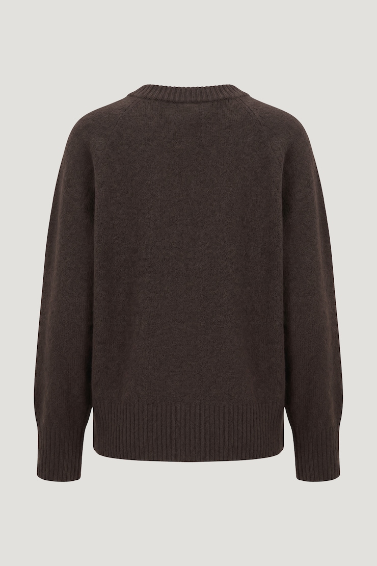 Rory Oversized Sweater Java Brown large