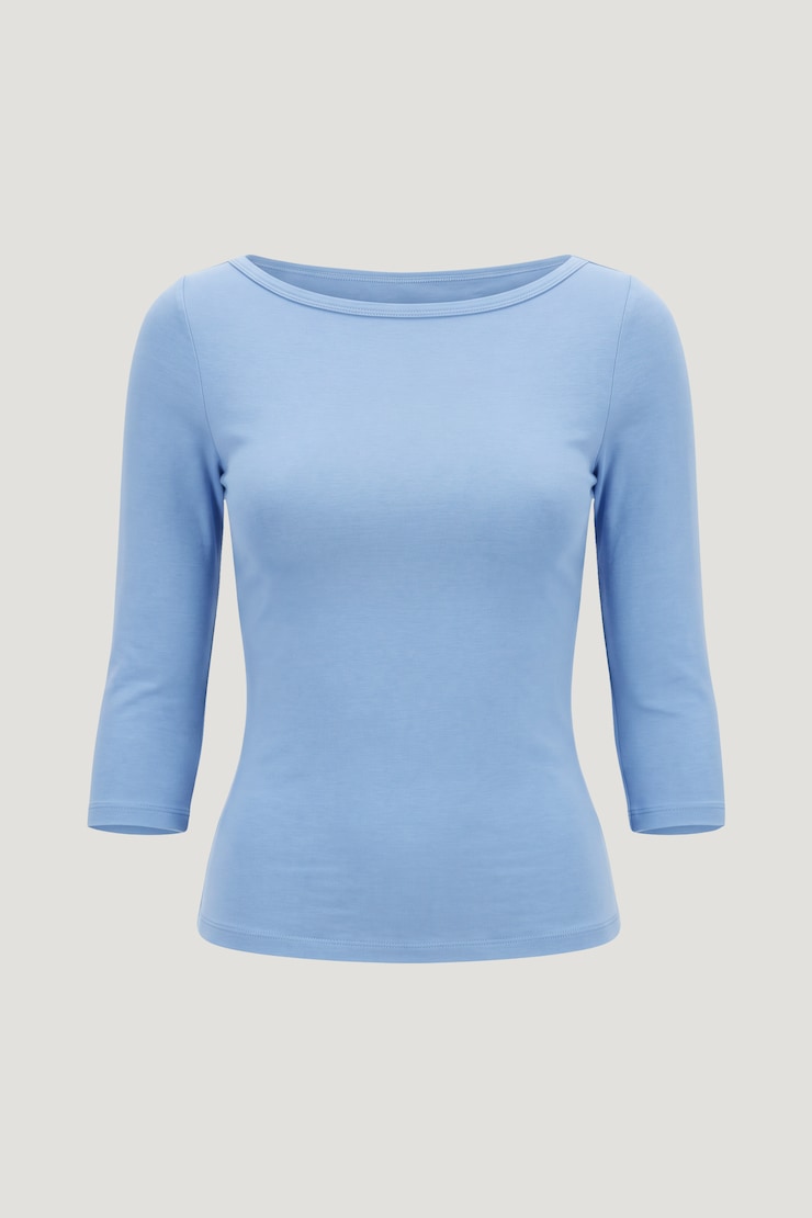 Maude Cotton Spandex T Shirt Bel Air Blue large