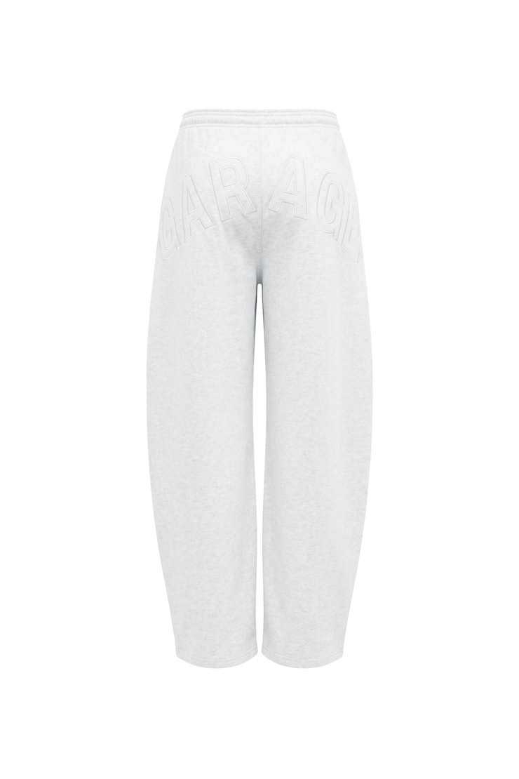 UltraFleece Barrel Leg Sweatpants, Spring Grey Mix with Logo Art, large