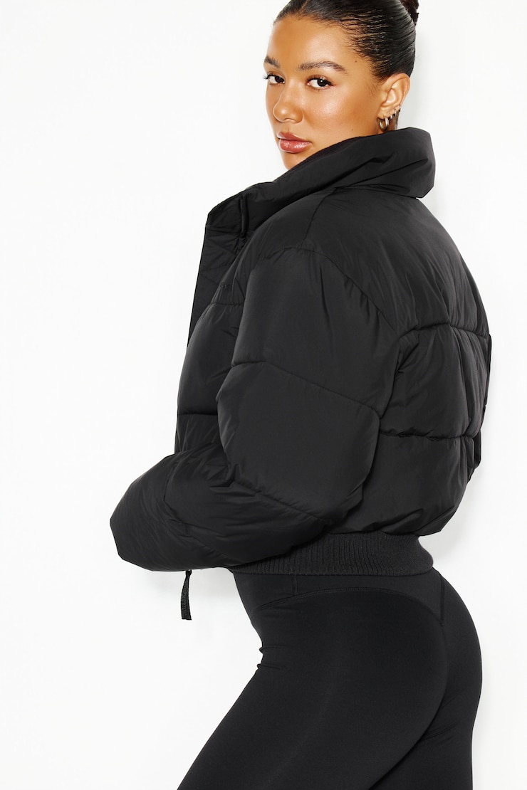 Communication Card Jacket Everyday Puff Jacket JET BLACK | Garage