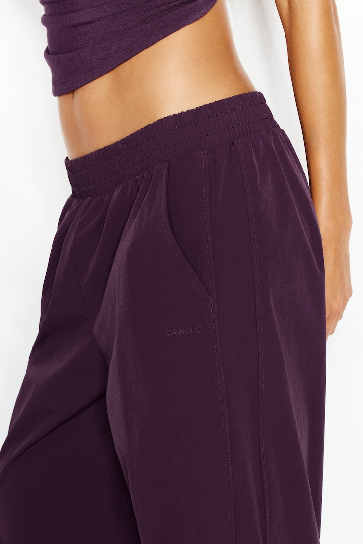 Studio Track Pants, Wild Berry Maroon, large