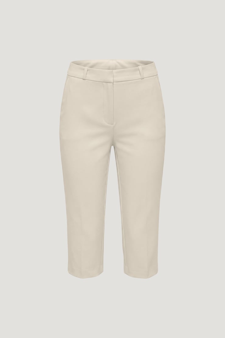High Rise Capri Pants Rainy Day Beige large