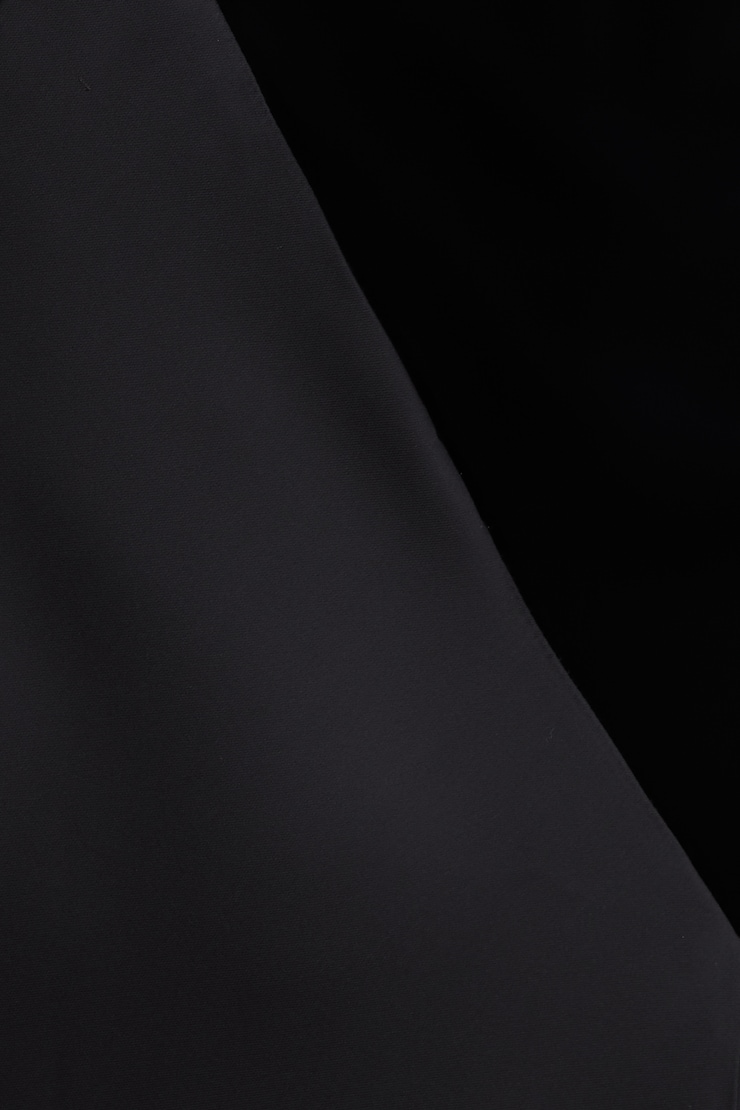 Velvet Satin Maxi Dress Jet Black large