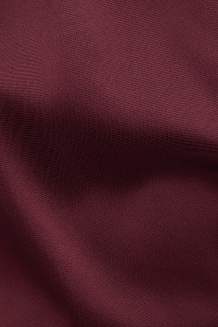 Alexa Satin Blouse Maroon Banner large