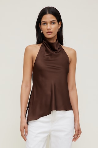 dynamite brown dress Spaghetti Straps Brown Satin Long Evening Prom Dresses, A-line Prom Dr   MarryLover