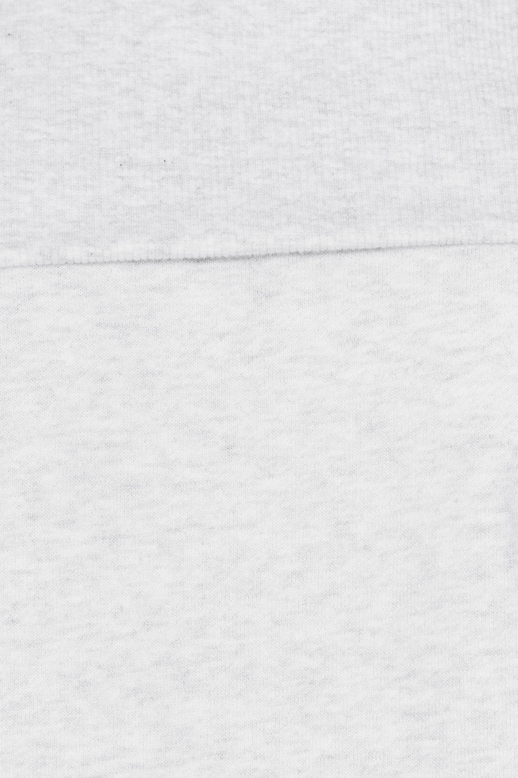 SoftTerry Foldover Off Shoulder Sweatshirt, Spring Grey Mix, large