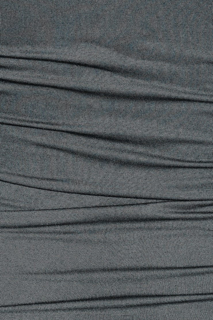 Cowl Neck Long Sleeve Top, Forged Iron Grey, large