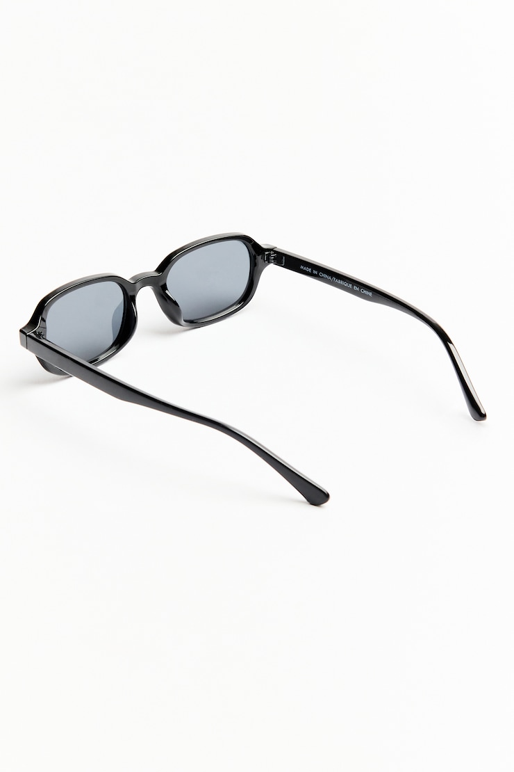 Rectangle Slim Sunnies, Jet Black, large