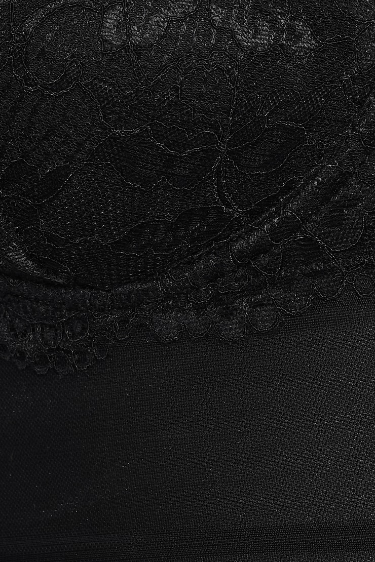 Sabrina Sheer Lace Corset Top, Jet Black, large