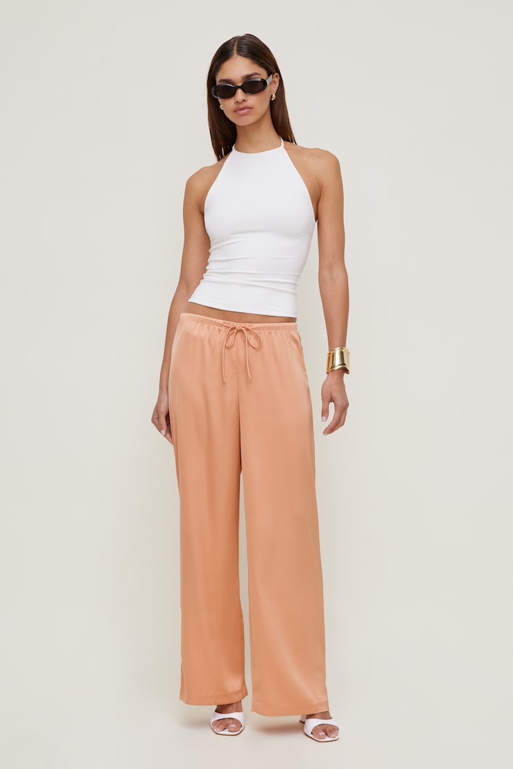 Leo Satin Wide Leg Pants