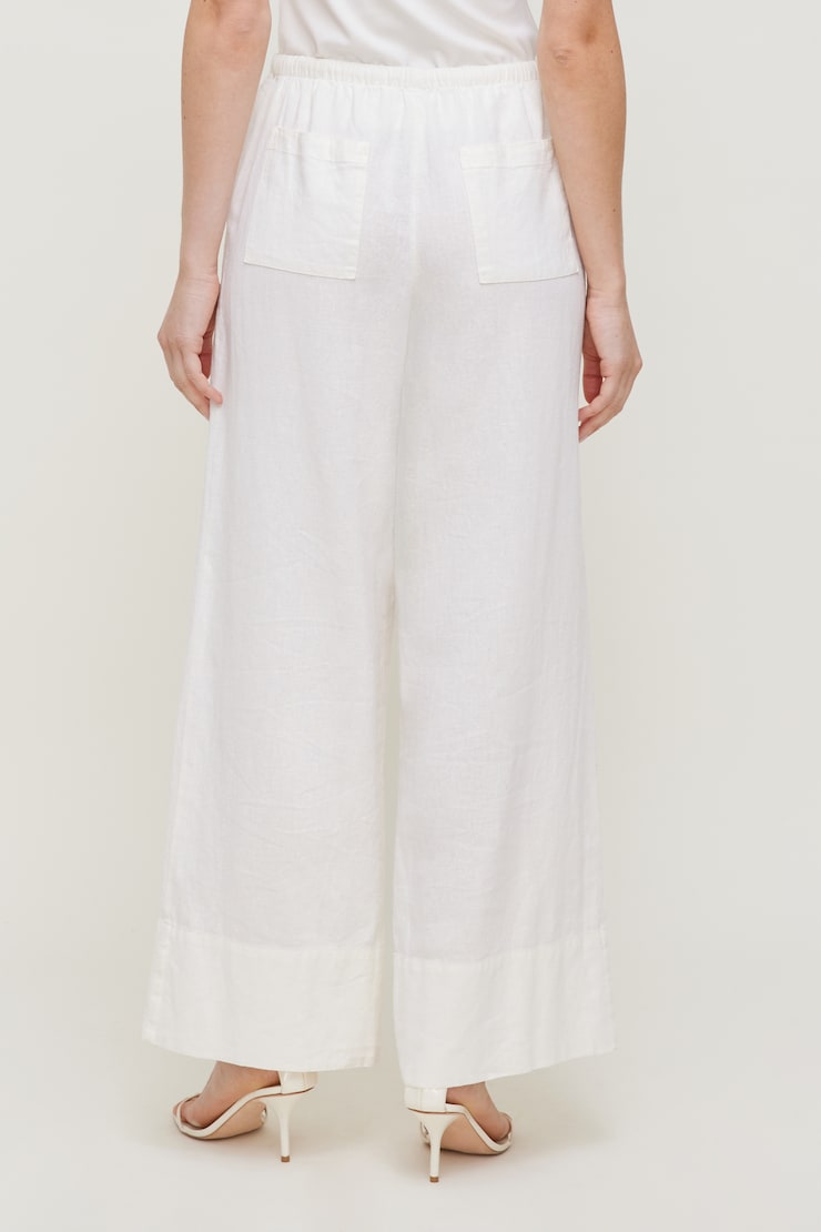 Leo Linen Wide Leg Pants