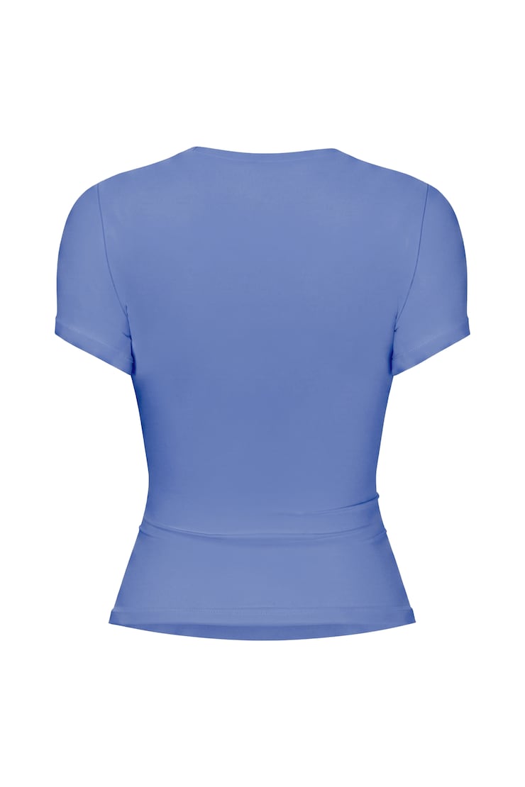 Baretouch Crewneck T-Shirt, Blue Blush, large