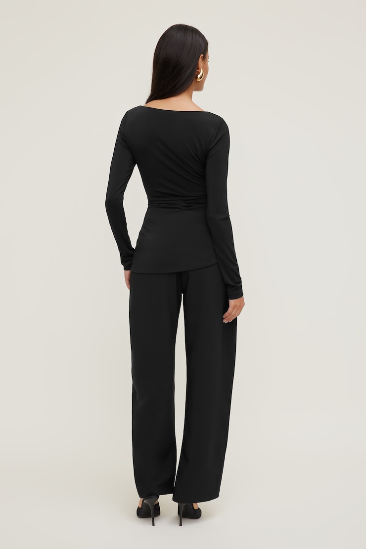 Sculpt Metal Detail Top Jet Black large