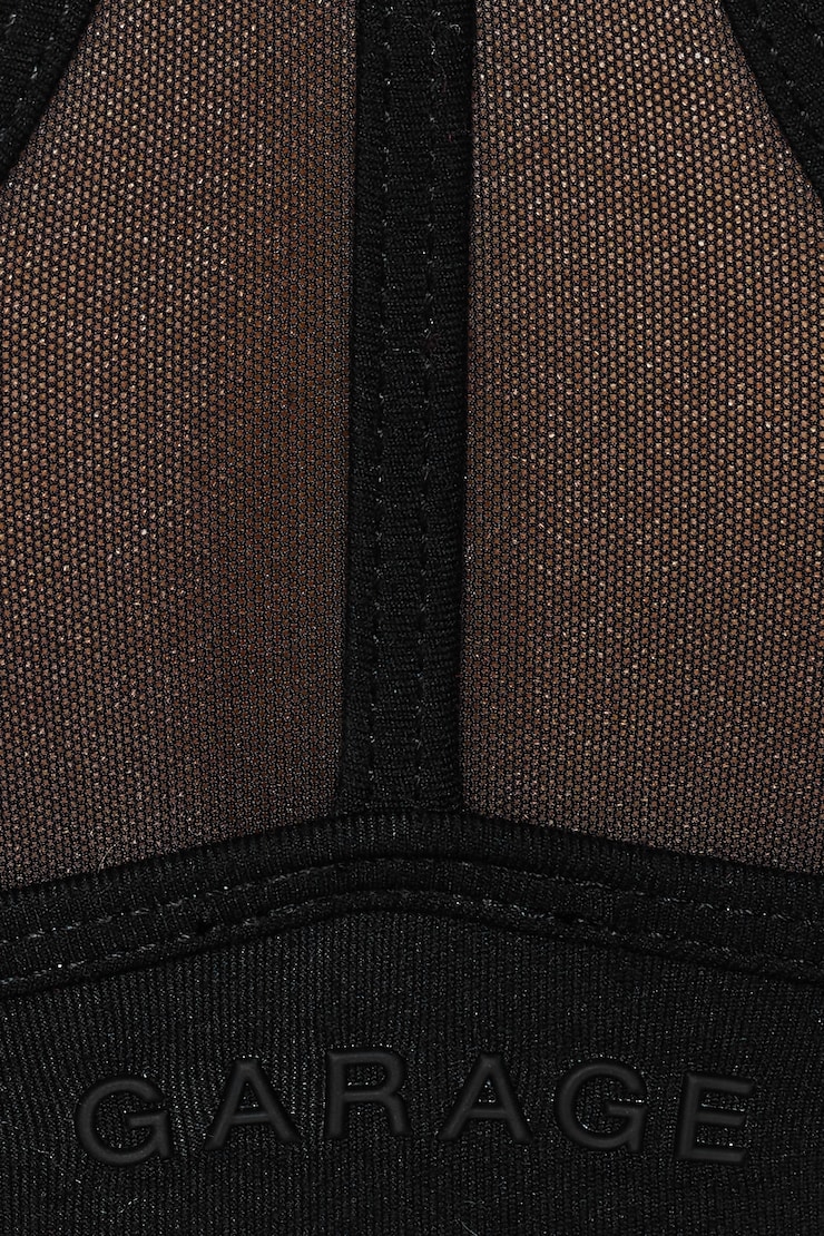 Active Layered Mesh Bra, Jet Black, large