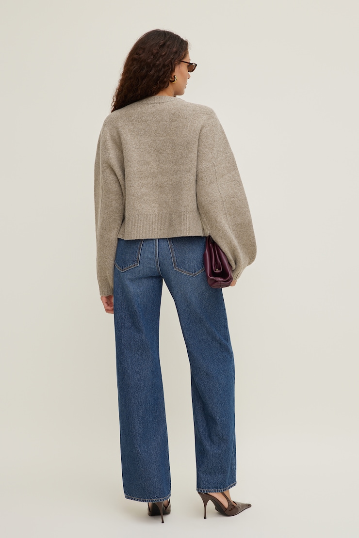 Heidi High Rise Wide Leg Jeans Blue Horizon large