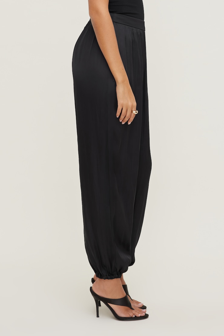 Pantalon bouffant en satin