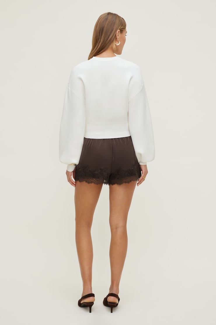 Bea Crewneck Sweater Snow White large