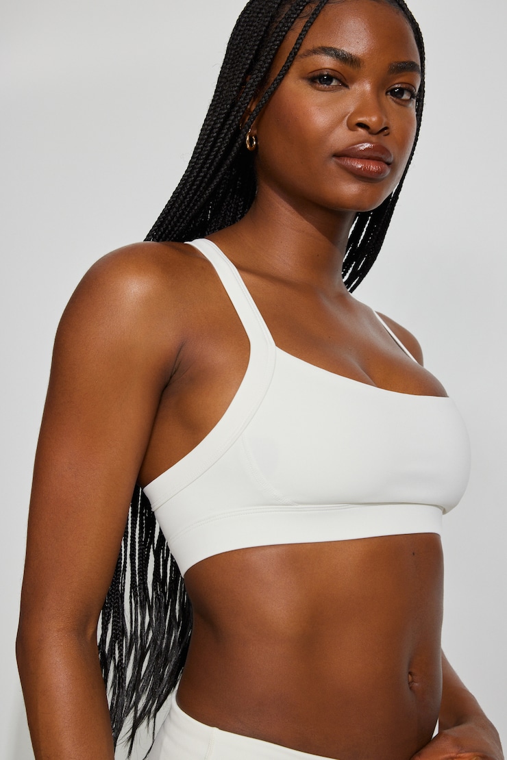 Active Portrait Neck Bra, Snow White, large