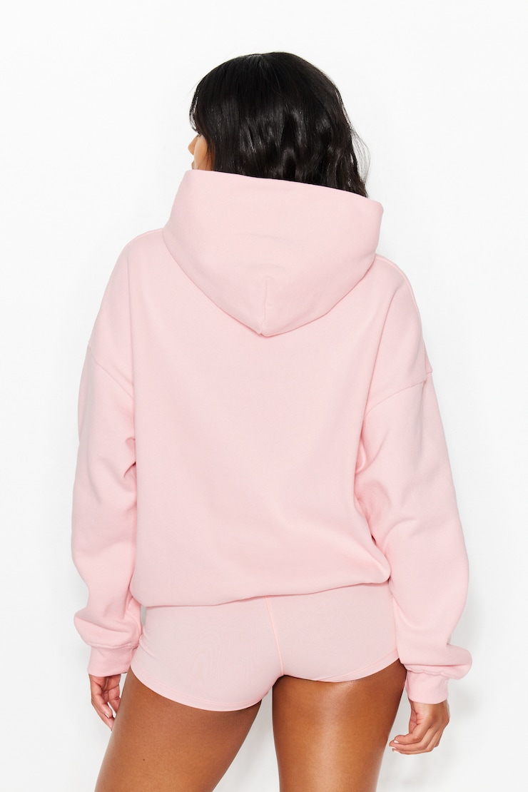 UltraFleece Hoodie, Pink Wink with GARAGE Logo, large