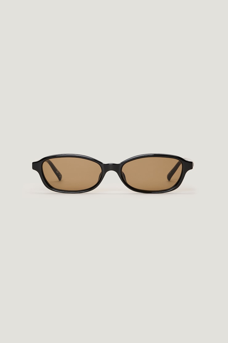 【PoWht♡】 LE SPECS | Honey Pot Rectangular Sunglasses Black | Dynamite