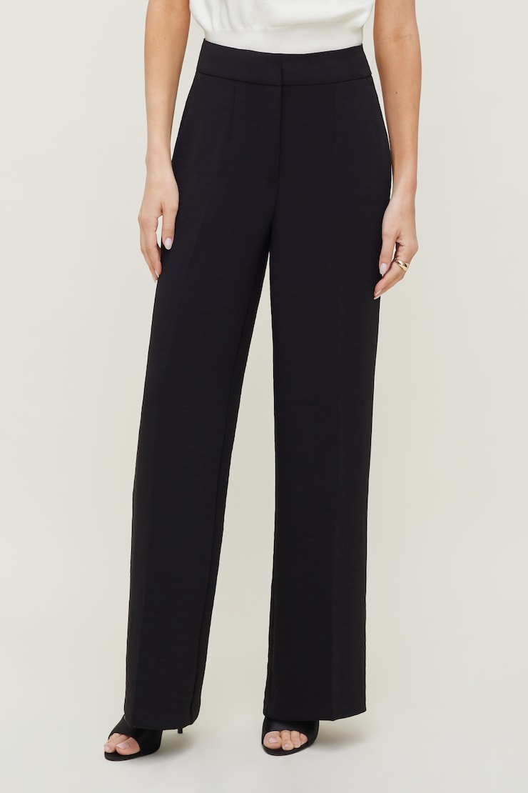 Yasmin Airflow Straight Leg Pants Jet Black large