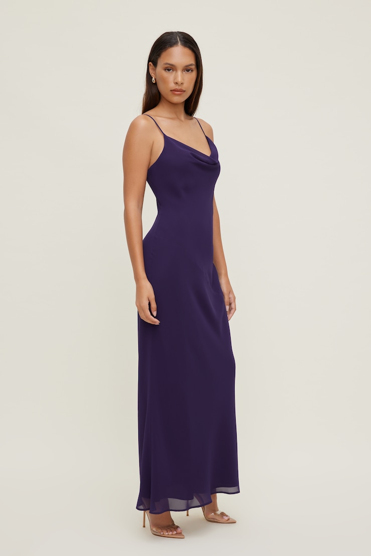 Alessia Maxi Slip Dress Parachute Purple large