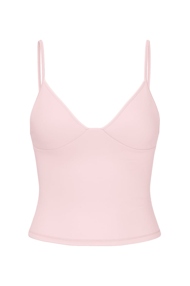 Active Plunge Cami Top, Pink, large