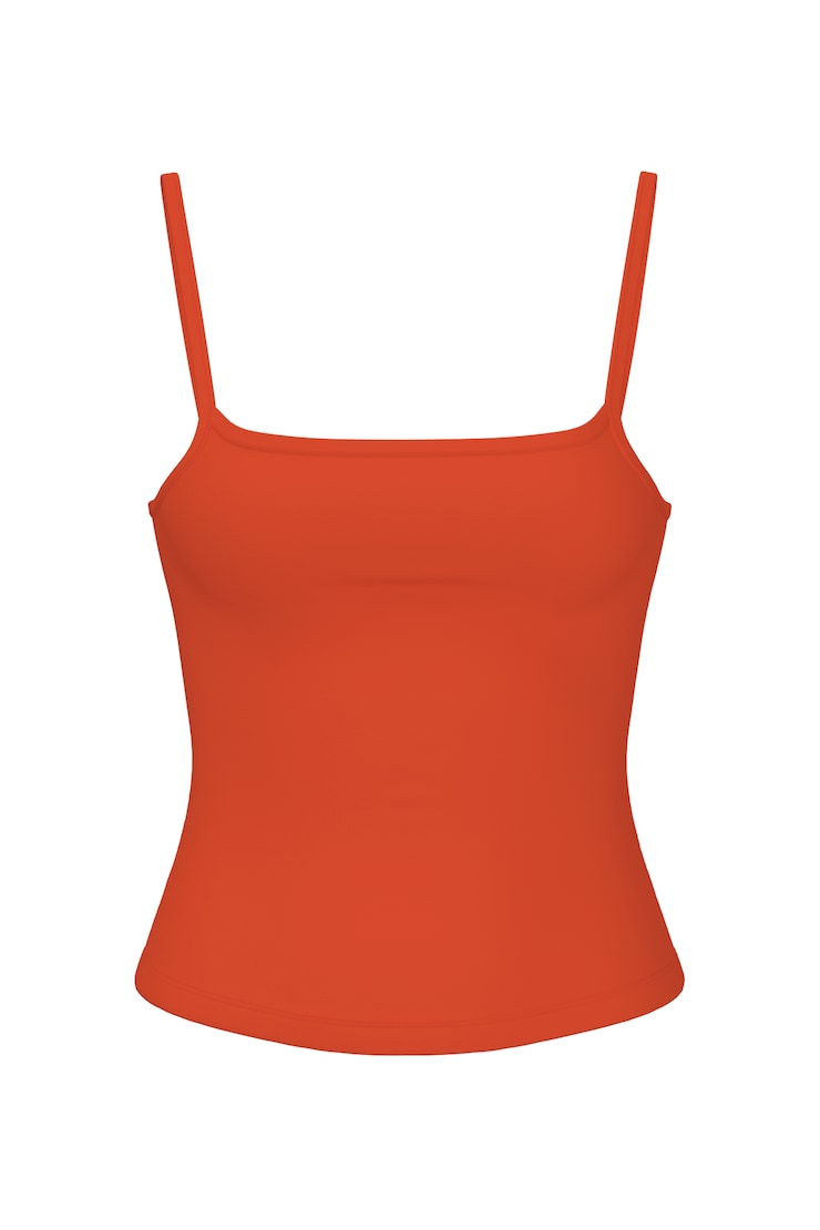 Sleek Scoop Cami Top, Pumpkin Puree Orange, large