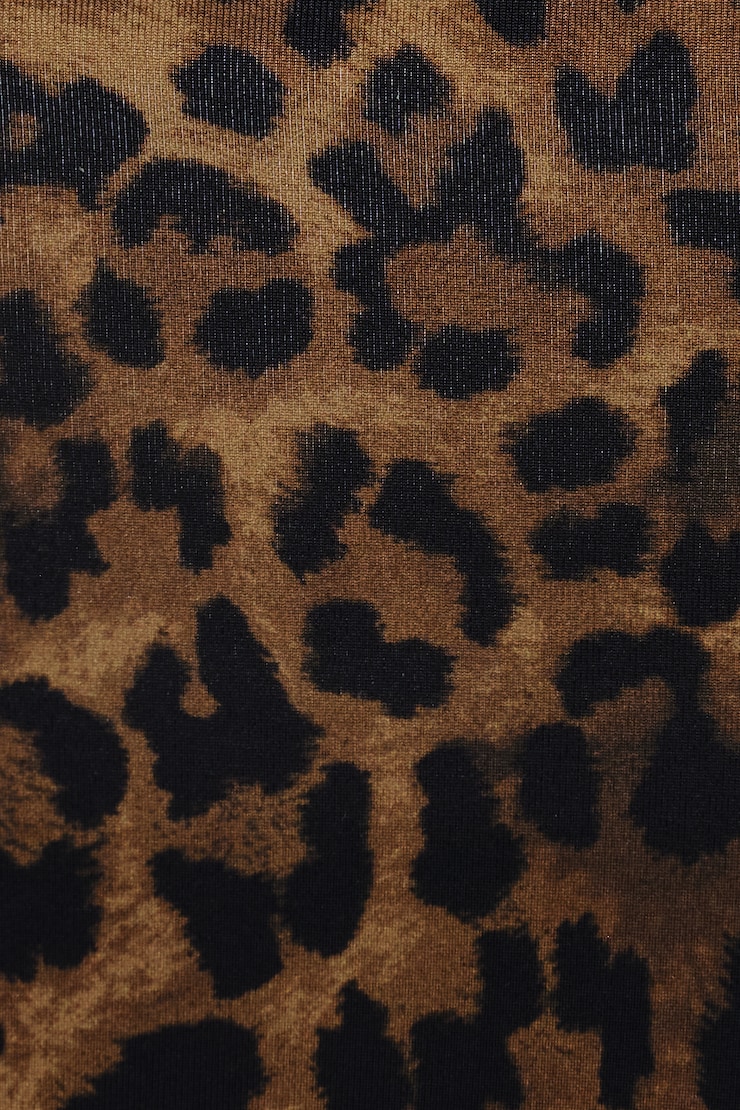 Slider Triangle Bikini Top, Leopard/Armadillo Brown, large