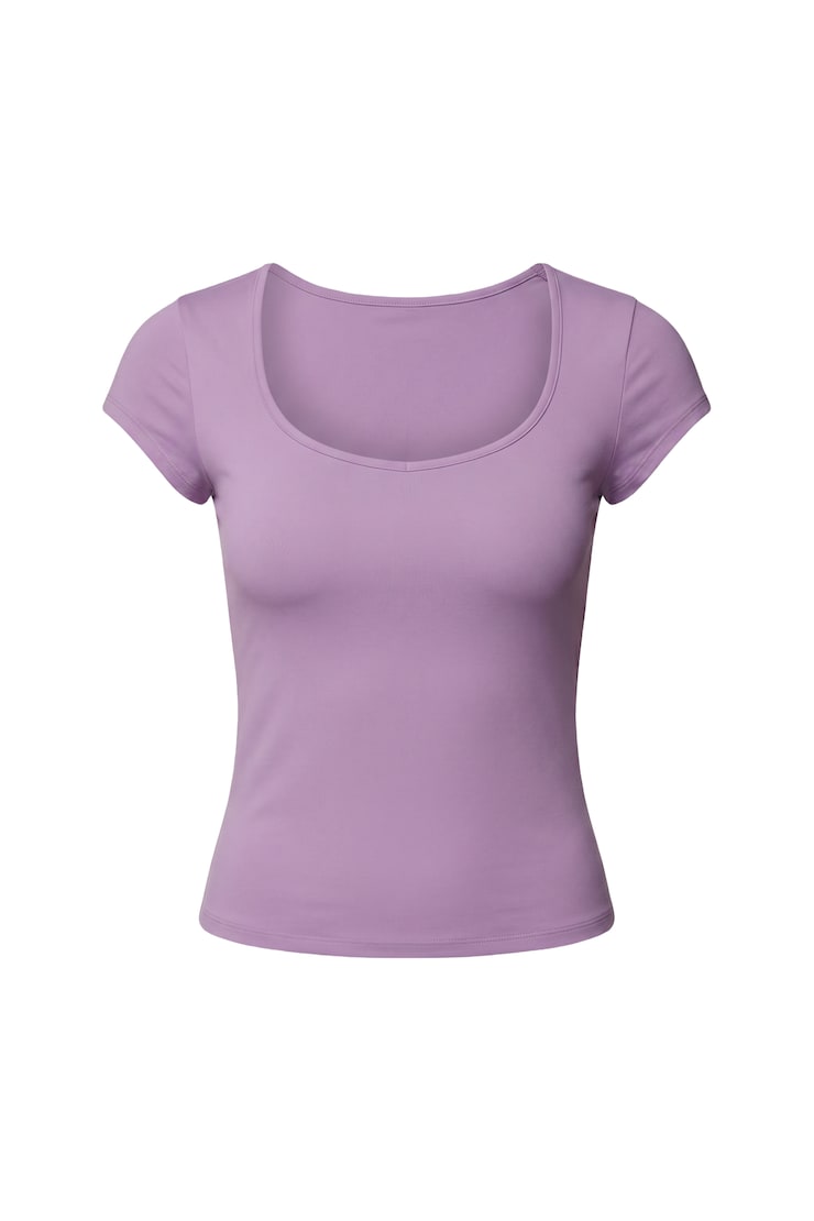 Sleek Sweetheart T-Shirt, Charged Lilac Purple, large