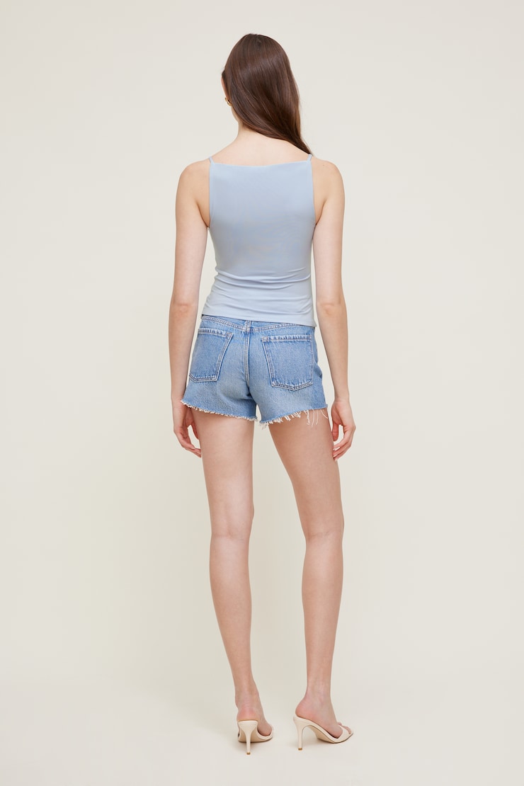 James Relaxed Mid Rise Jean Shorts Medium Indigo / Tulum Blue large