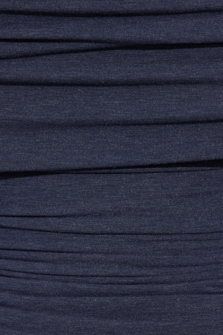 SexyCozy Off Shoulder Long Sleeve Top, Midnight Blue Melange, large
