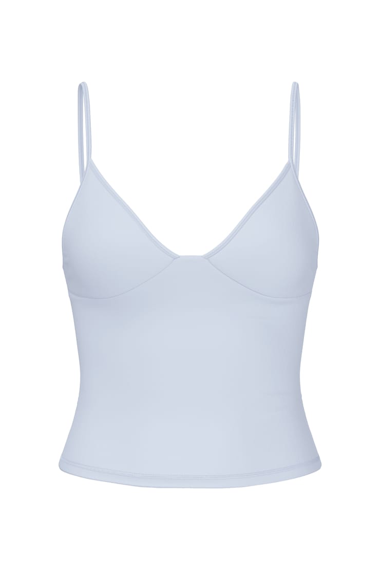 Active Plunge Cami Top, Blue Flirt, large