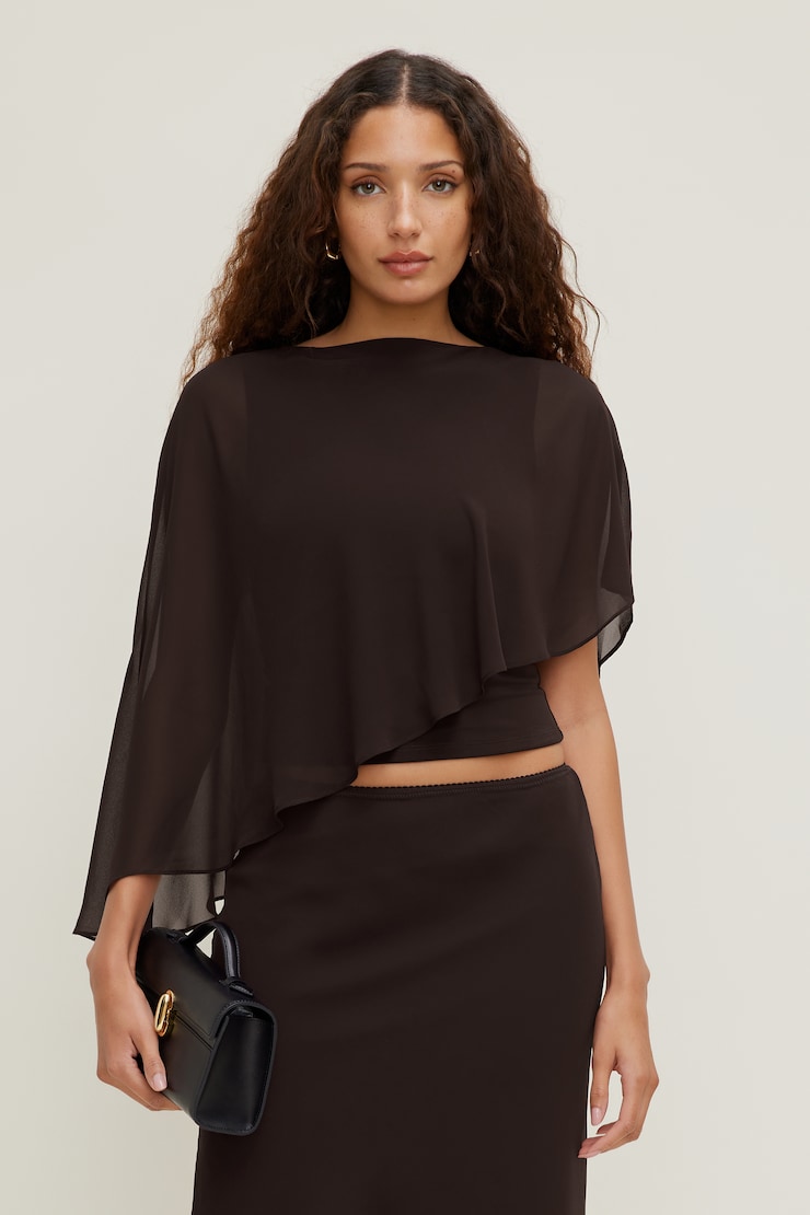 Sora Sculpt Cape Top
