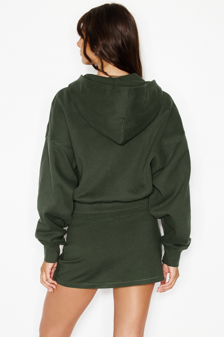 UltraFleece Cocoon Zip Hoodie, Olive Obsession, large