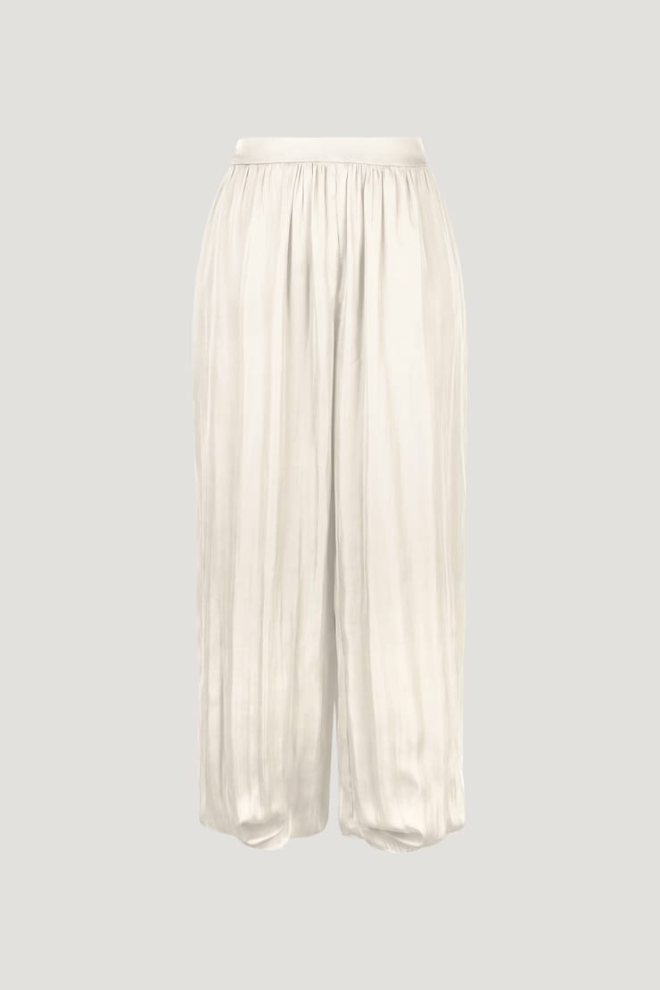 Satin Balloon Pants Sea Salt Cream large