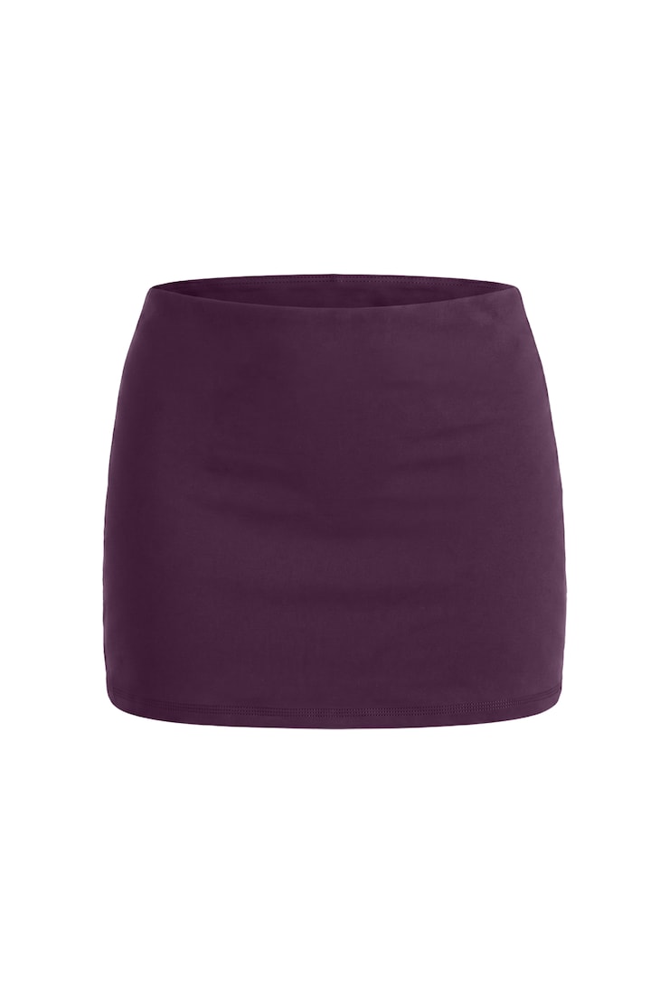 Active Low Rise A-Line Micro Skort, Wild Berry Maroon, large