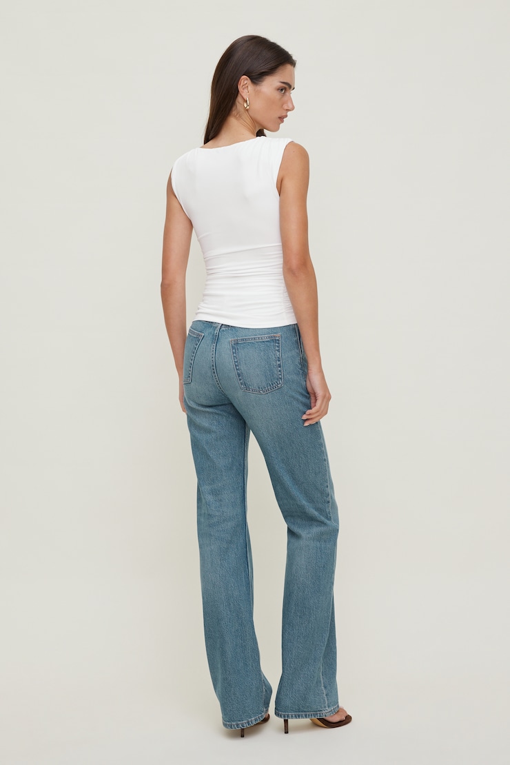 Reese Ultra High Rise Straight Leg Jeans Light Indigo / Midas Blue large