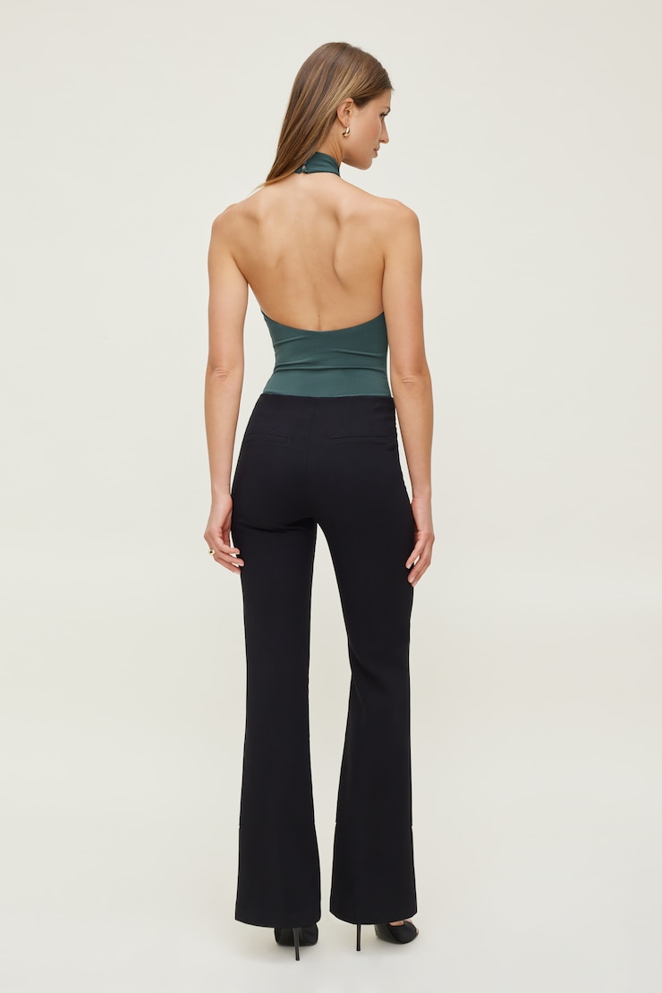 Sculpt Twist Halter Bodysuit Atlantic Green large