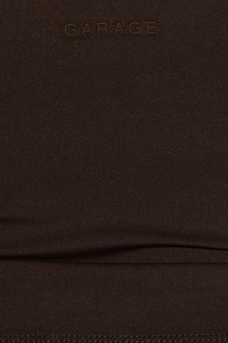 Active Plunge Cami Top, Armadillo Brown/Snow White, large