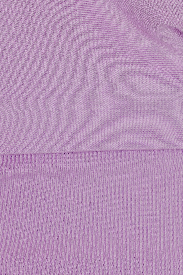 Off Shoulder Short Sleeve Cinch Waist Top, Charged Lilac Purple, large