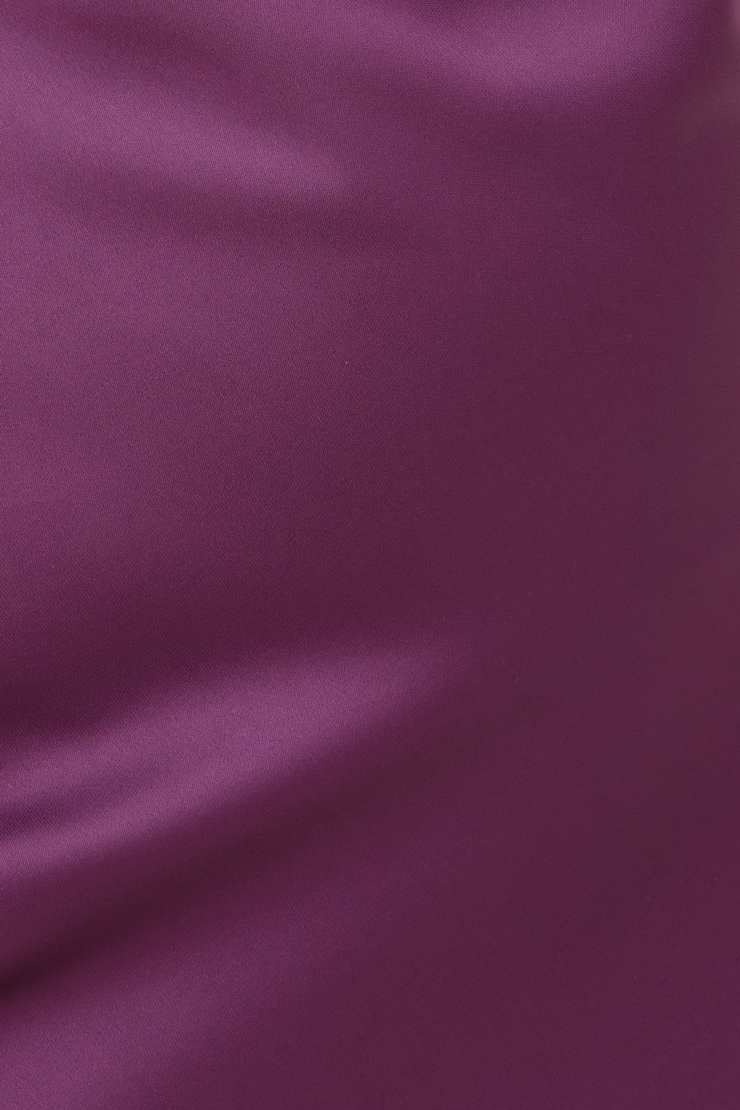 Robe bustier maxi en satin Mauve prune caspia large