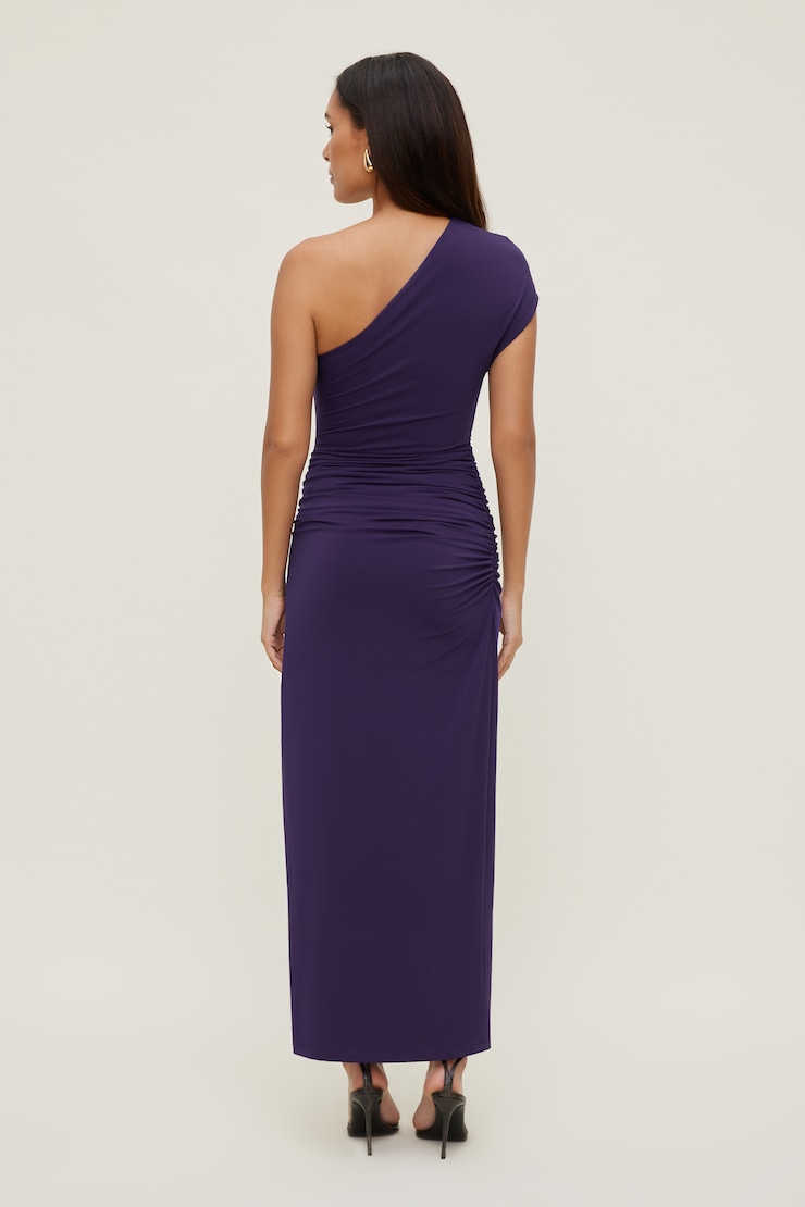 Robe maxi sculptante à fente