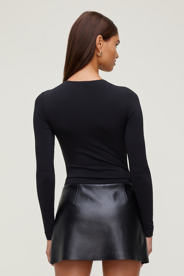Sculpt Crewneck Bodysuit Jet Black large
