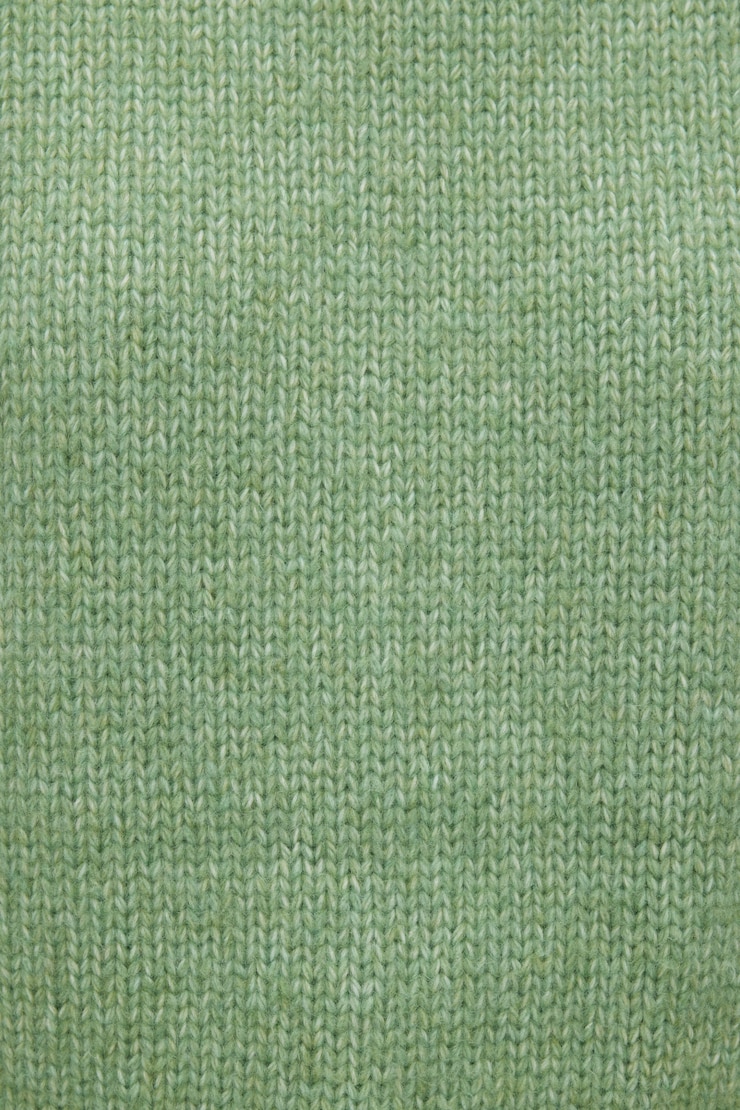 Chandail épais à col rond Mabel Vert haie large