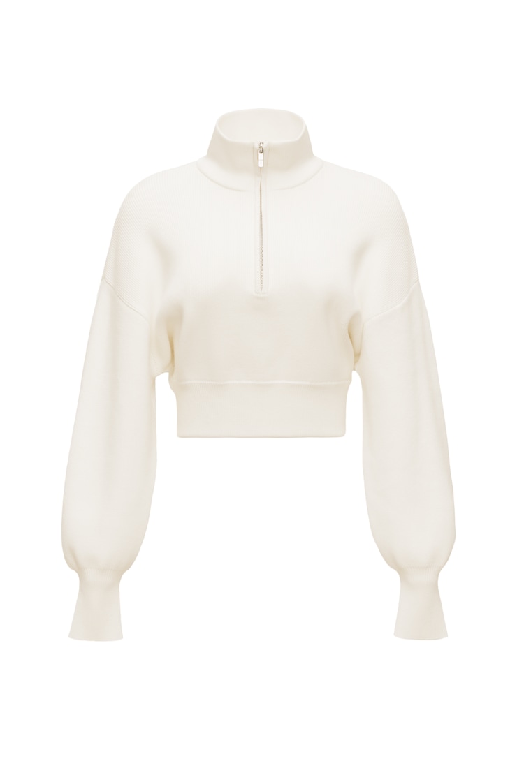 City Layer Half Zip Jacket, SNOW WHITE, large