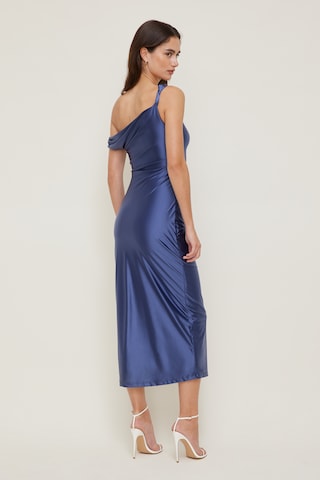 dusty blue strapless dress WEDTREND Women Dusty Blue Plus Size Long Prom Dress with Slit A Line  Strapless Corset Floral Jacquard Satin Wedding Party Dress with Lace Up Back main image 0